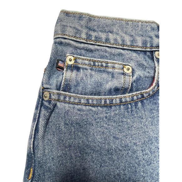 Vtg Ralph Lauren Polo Jeans Denim Skirt Womens 6 Knee Length Front Slit - Picture 6 of 6